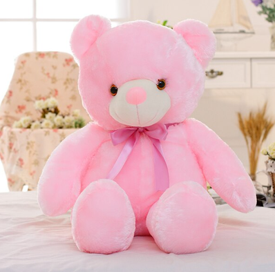 Creative Light Up LED Teddy Bear Stuffed Animals Plush Toy Colorful Glowing
