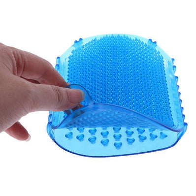 Double-sided meridian massage bath brush