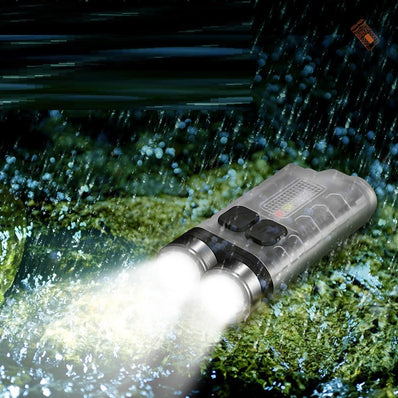 Portable Keychain Light Waterproof Magnetic Work Light Rechargeable Flashlight