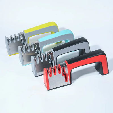 4 in 1 Knife Sharpener Ceramic Kitchen Knife Shears Scissors Sharpening Tools