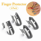 Stainless Steel Finger Guard Protect 4pcs