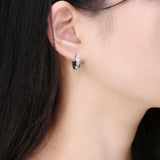 Anti-allergic titanium steel buckle earrings