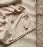 Cute Baby Bear Soft Fluffy Blanket Half Velvet