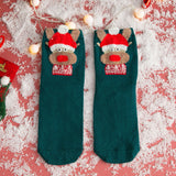 Autumn and winter cartoon christmas socks