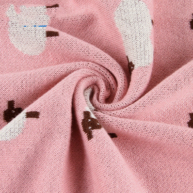 Baby sheepskin blanket