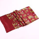 Double silk crepe satin scarf for men