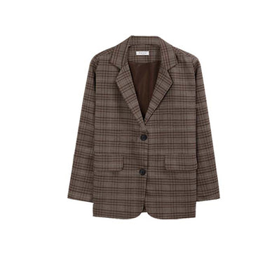 Fashion Women's Retro Checkered Suit Skirt