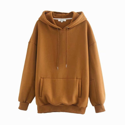 Hooded loose sweatshirt