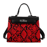 Fashion Snake Platinum Bag