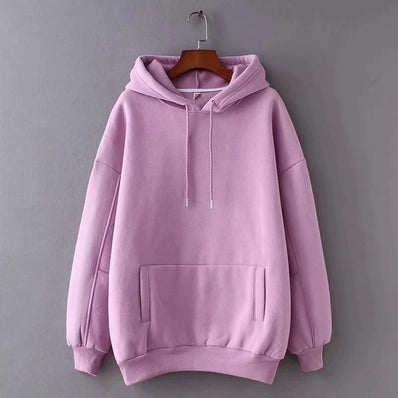 Hooded loose sweatshirt