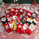 Autumn and winter cartoon christmas socks