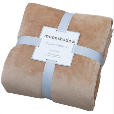 Autumn / Winter Cashmere Blanket Solid Color Fake Fur Single Sofa Blankets