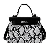 Fashion Snake Platinum Bag