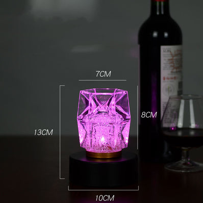 Bar Atmosphere Table Crystal Lamp Led Lights Charging