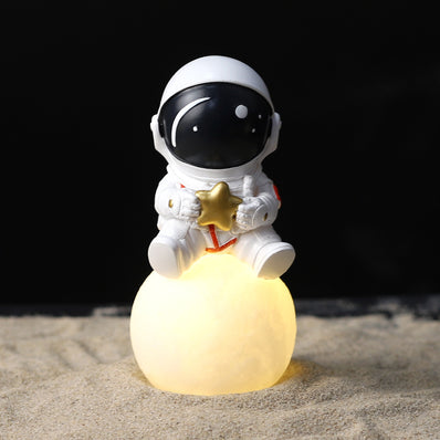 Creative Resin Astronaut Shaped Planet Lamp