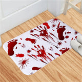 Halloween Blood Footprint Door Mat