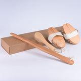 Full Bath & Body Brush - With Wooden Handle, Assorted Colour