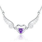 Angel Wings Necklace Pure Silver Jewelry