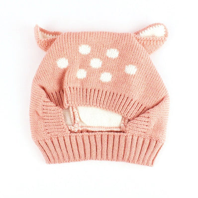 Fashion Fawn Woolen Cute Plum Hat