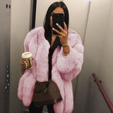 Fox fur fur coat