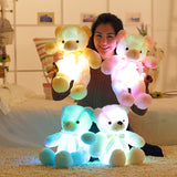 Creative Light Up LED Teddy Bear Stuffed Animals Plush Toy Colorful Glowing