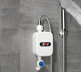 Electric Water Heater Mini Small Thermostatic Shower Set