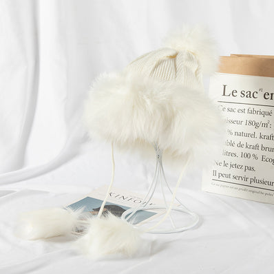 Woolen Knitted Ear Caps