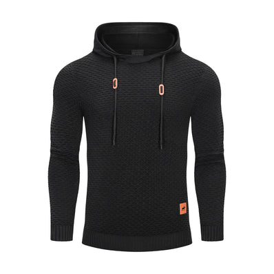 Sports Elastic Men Casual Hoodies