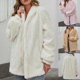 White Winter Floral Jacket Women