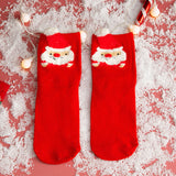 Autumn and winter cartoon christmas socks