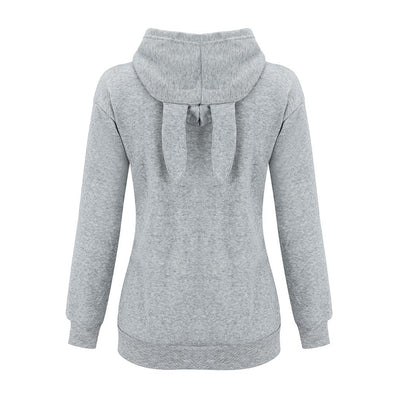 Loose hooded sweatshirt