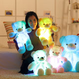 Creative Light Up LED Teddy Bear Stuffed Animals Plush Toy Colorful Glowing