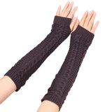 Extended Open-fingered Gloves For Women Korean Version