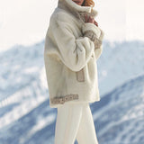 Women's Zipper Cardigan Plush Warm Jacket Women