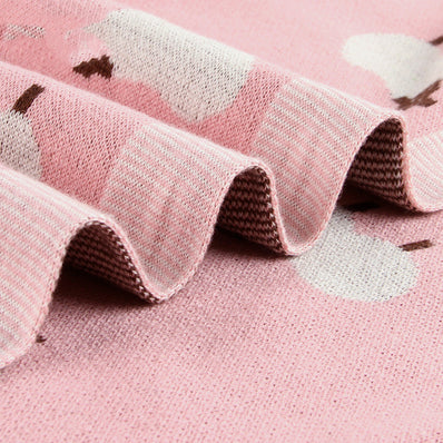 Baby sheepskin blanket