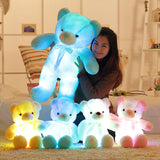 Creative Light Up LED Teddy Bear Stuffed Animals Plush Toy Colorful Glowing