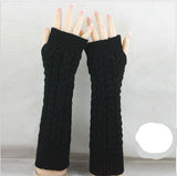 Extended Open-fingered Gloves For Women Korean Version