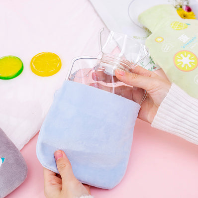 Fruit plush hot water bottle