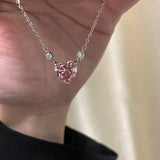 Crystal Valentine's Day Gift Pendant Necklace