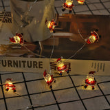 Christmas Decoration Light LED String Lights Santa Claus Snowflakes Pumpkin Lantern Ghost Halloween Christmas For Home Decor