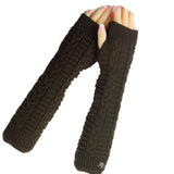 Extended Open-fingered Gloves For Women Korean Version