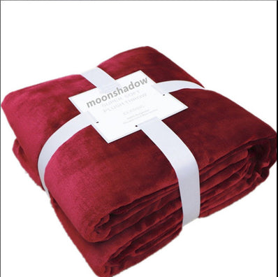 Autumn / Winter Cashmere Blanket Solid Color Fake Fur Single Sofa Blankets