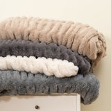 Faux Fur Blanket Soft Pack Elastic Tie-dye