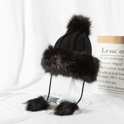 Woolen Knitted Ear Caps